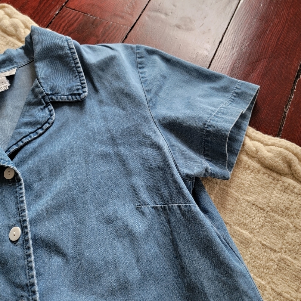 Talbots Light Blue Denim Mini Dress - Picture 3 of 10